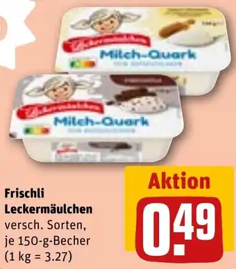 REWE Frischli Leckermäulchen Angebot