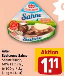 REWE Adler Edelcreme Sahne Angebot
