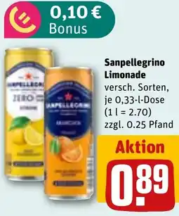 REWE Sanpellegrino Limonade Angebot