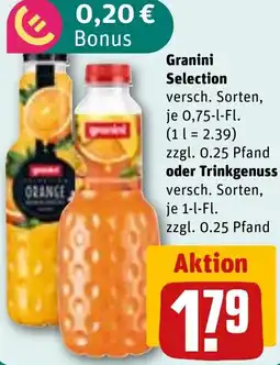 REWE Granini Selection oder Trinkgenuss Angebot