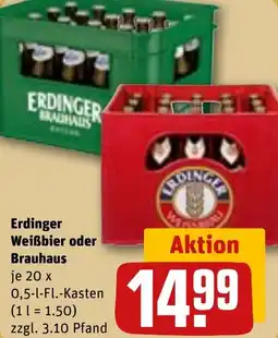 REWE Erdinger Weißbier oder Brauhaus Angebot