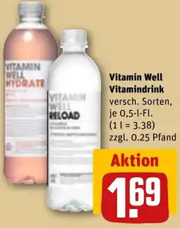 REWE Vitamin Well Vitamindrink Angebot