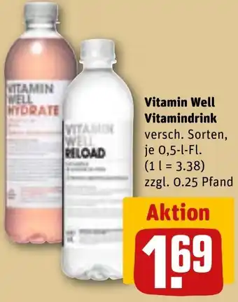 REWE Vitamin Well Vitamindrink Angebot
