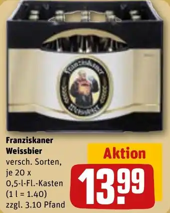 REWE Franziskaner Weissbier Angebot