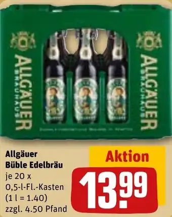 REWE Allgäuer Büble Edelbräu Angebot