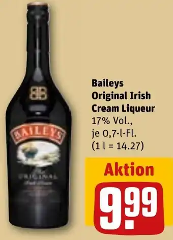 REWE Baileys Original Irish Cream Liqueur Angebot