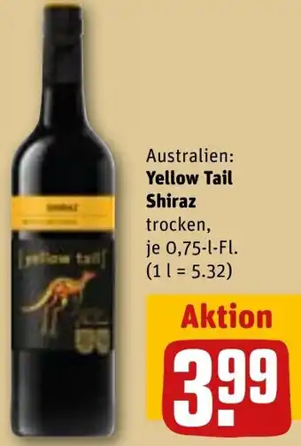 REWE Yellow Tail Shiraz Angebot