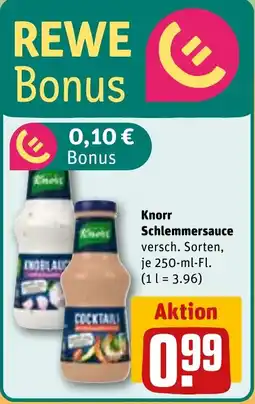 REWE Knorr Schlemmersauce Angebot