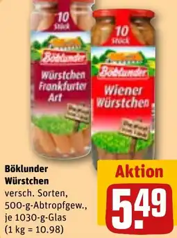 REWE Böklunder Würstchen Angebot