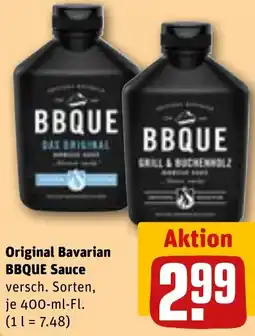 REWE Original Bavarian BBQUE Sauce Angebot