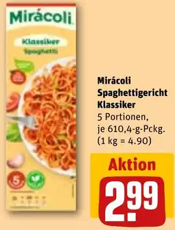REWE Mirácoli Spaghettigericht Klassiker Angebot