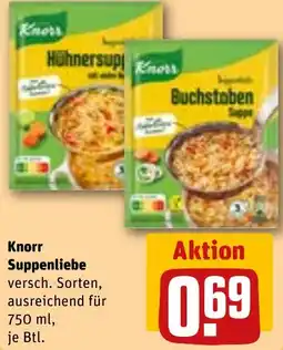 REWE Knorr Suppenliebe Angebot