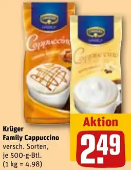 REWE Krüger Family Cappuccino Angebot