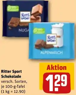 REWE Ritter Sport Schokolade Angebot