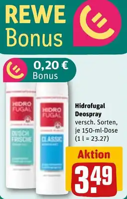REWE Hidrofugal Deospray Angebot