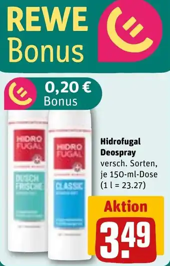 REWE Hidrofugal Deospray Angebot