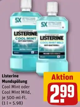 REWE Listerine Mundspülung Angebot
