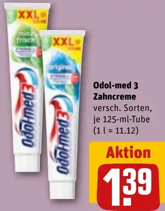 REWE Odol-med 3 Zahncreme Angebot