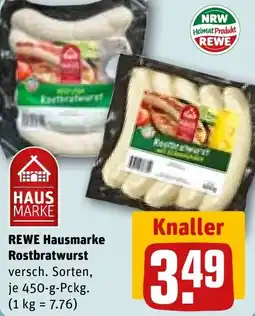 REWE REWE Hausmarke Rostbratwurst Angebot