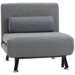 Netto Marken-Discount HOMCOM Schlafsessel Leinenimitat(100% Polyester), Stahl Angebot