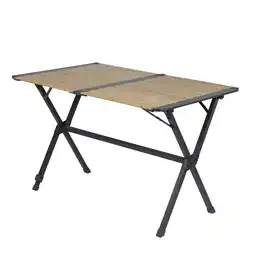 Netto Marken-Discount BO-CAMP Alu Campingtisch Camping Rolltisch Klapptisch Falttisch Groß Holz 111x72 Angebot
