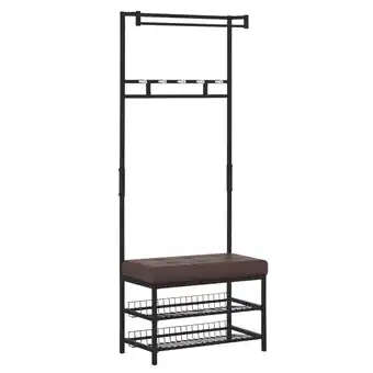 Netto Marken-Discount HOMCOM Kleiderständer Metall, Kunstleder Angebot