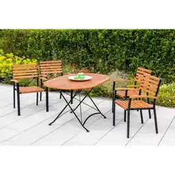 Netto Marken-Discount Merxx Schlossgarten Set 5tlg. Klapptisch oval Angebot