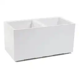 Netto Marken-Discount Pflanzkübel Beton 80 Caro Rollen 100% recycled weiß Angebot