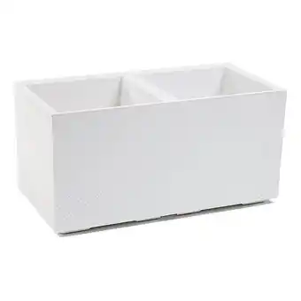 Netto Marken-Discount Pflanzkübel Beton 80 Caro Rollen 100% recycled weiß Angebot