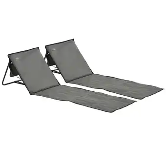 Netto Marken-Discount Outsunny Sonnenliege Stahl, Oxford Angebot
