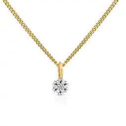 Netto Marken-Discount Orolino Halskette Gold 585 zweifarbig 42/45cm lang mit Brillant 0,006ct Angebot