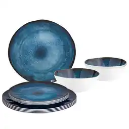 Netto Marken-Discount BRUNNER Melamin Campinggeschirr Set Midday Breeze Camping Teller Schüssel 12 teilig Angebot