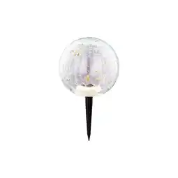 Netto Marken-Discount LED Solarleuchte, Erdspieß, Glas, crackle, H 25,5 cm Angebot