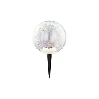 Netto Marken-Discount LED Solarleuchte, Erdspieß, Glas, crackle, H 25,5 cm Angebot