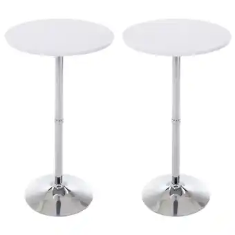 Netto Marken-Discount CLP 2er Set Metall-Stehtische Mit Runder Holztischplatte Ø 60 CM Höhe: 110 CM Angebot