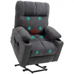 Netto Marken-Discount HOMCOM Sessel mit Aufstehhilfe Polyester, Metall Angebot