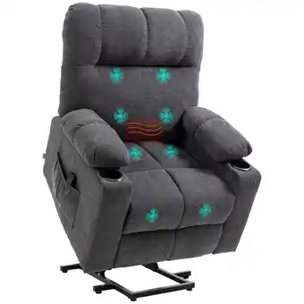 Netto Marken-Discount HOMCOM Sessel mit Aufstehhilfe Polyester, Metall Angebot