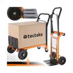 Netto Marken-Discount tectake Sackkarre, 2 in 1, höhenverstellbarer Handgriff, Belastbarkeit 80 kg Angebot