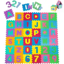 Netto Marken-Discount tectake Puzzlematte, 86-teilig, aus EVA-Schaumstoff, jedes Teil 31,5 x 31,5 x 1 cm Angebot