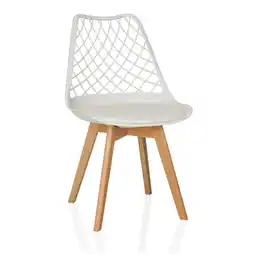 Netto Marken-Discount hjh LIVING Schalenstuhl SCANDI HOL Kunststoff ohne Armlehnen Angebot
