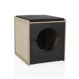 Netto Marken-Discount hjh LIVING Katzenhaus KITTY PAWBOX 2 MDF, laminiert Angebot