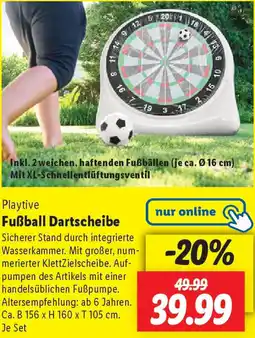 Lidl Playtive Fußball Dartscheibe Angebot