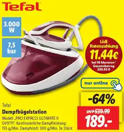 Lidl Tefal Dampfbügelstation Angebot