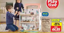 Lidl Playtive Holz-Puppenhaus, 39-tlg. Angebot