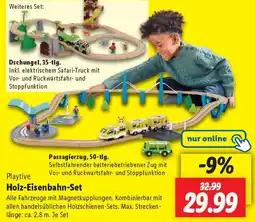 Lidl Playtive Holz-Eisenbahn-Set Angebot