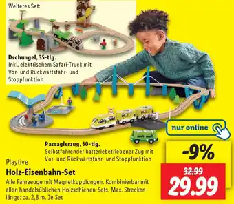 Lidl Playtive Holz-Eisenbahn-Set Angebot