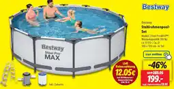 Lidl Bestway Stahlrahmenpool Set Angebot