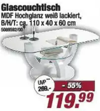 Poco Glascouchtisch Angebot