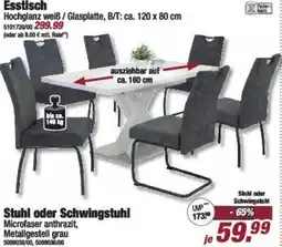 Poco Esstisch, Stuhl oder Schwingstuhl Angebot
