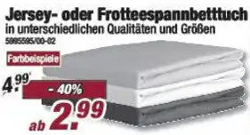 Poco Jersey- oder Frotteespannbetttuch Angebot